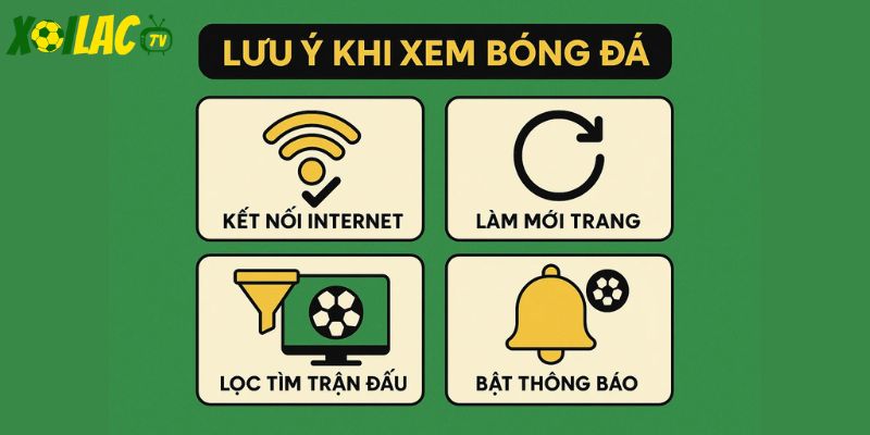 Những lưu ý khi xem kết quả bóng đá
